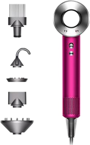 Dyson Supersonic HD07 Hair Dryer (5 Attachments) - Fuchsia/Nickel